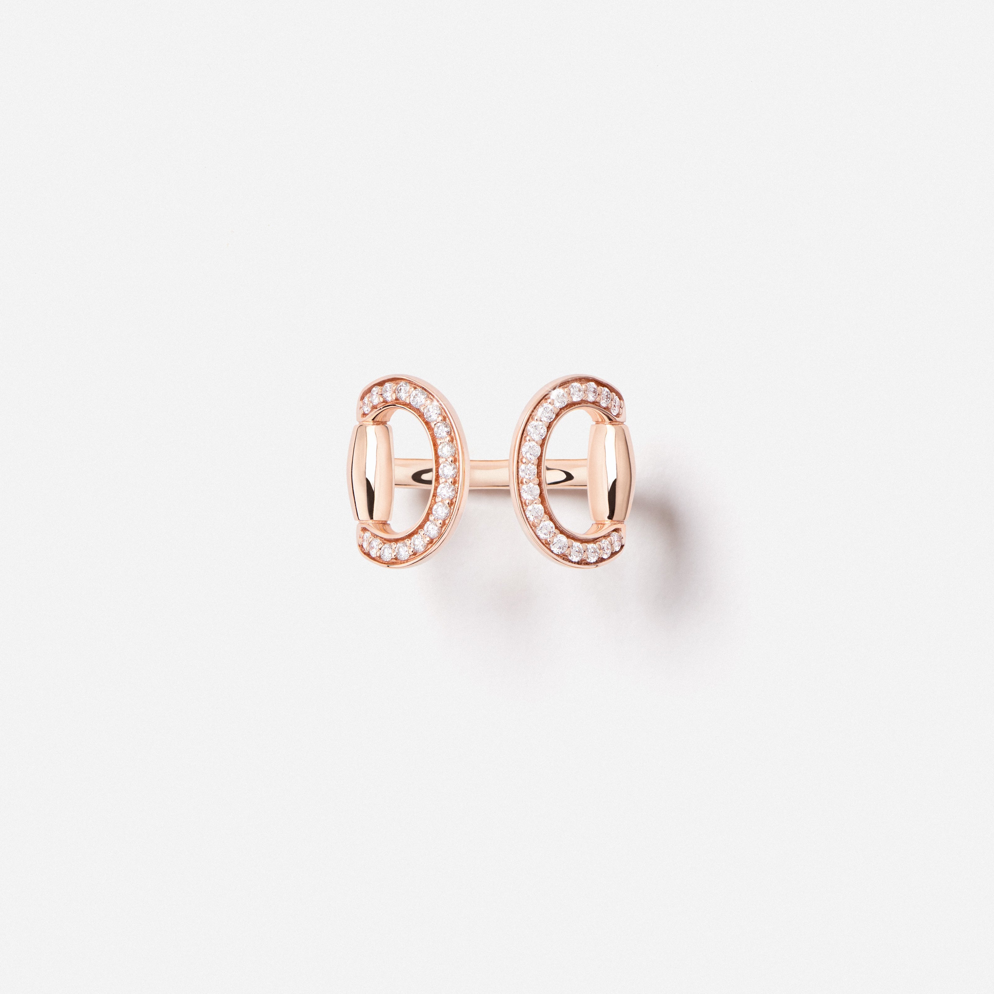 Connection Ring in 18K Gold with White Diamonds — packaging, TOTI equestrian jewellery