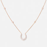 Double Confidence Necklace in 18K Gold with White Diamonds