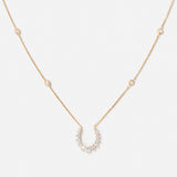 Double Confidence Necklace in 18K Gold with White Diamonds