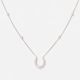 Double Confidence Necklace in 18K Gold with White Diamonds
