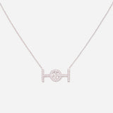Challenge Necklace in White Gold with White Diamonds