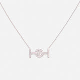 Challenge Necklace in 18K Gold with White Diamonds