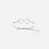 Connection Bangle in 18K Gold with White Diamonds