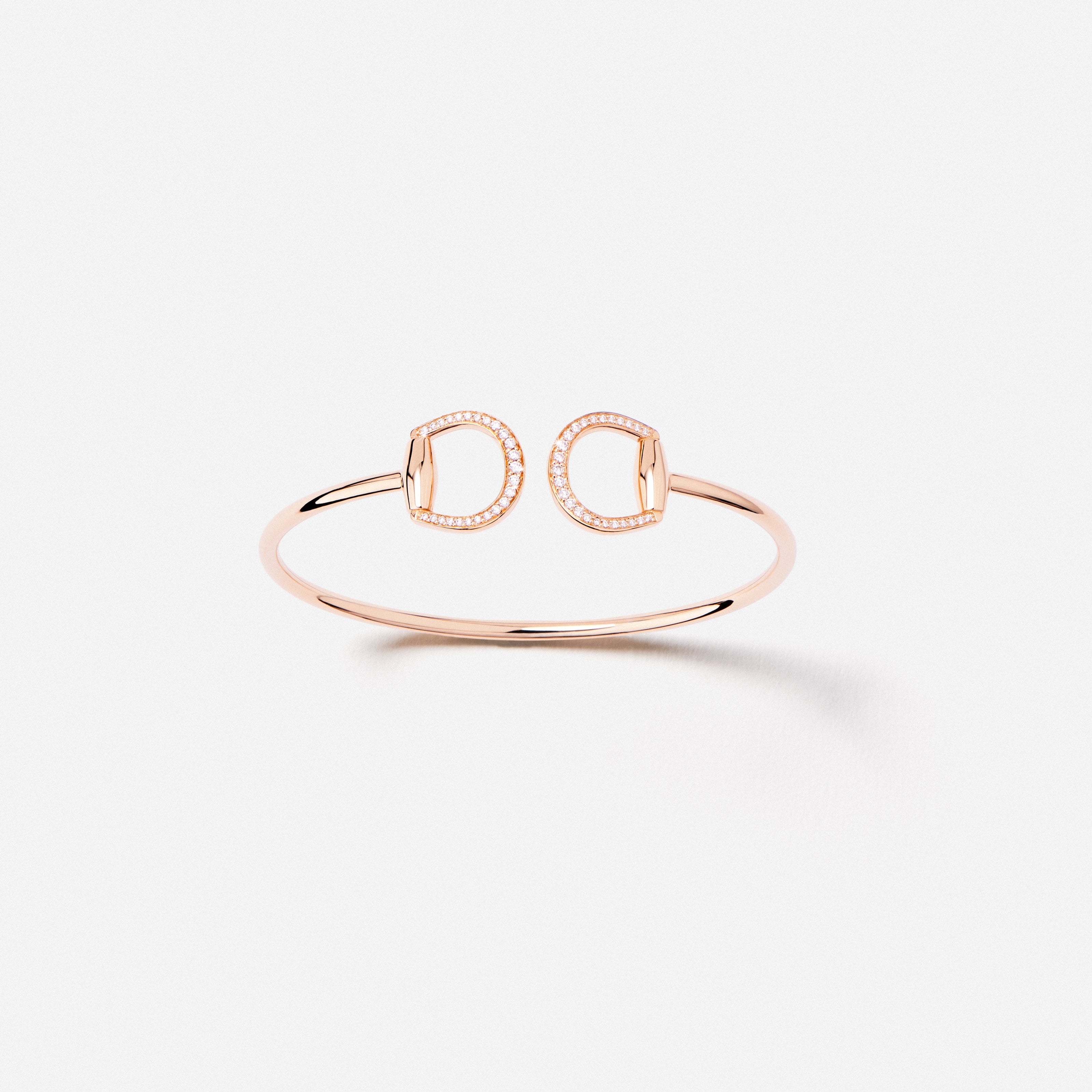Connection Bangle in 18K Gold with White Diamonds — packaging, TOTI equestrian jewellery