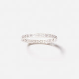 Challenge Bangle Full Pavé in 18K Gold with White Diamonds