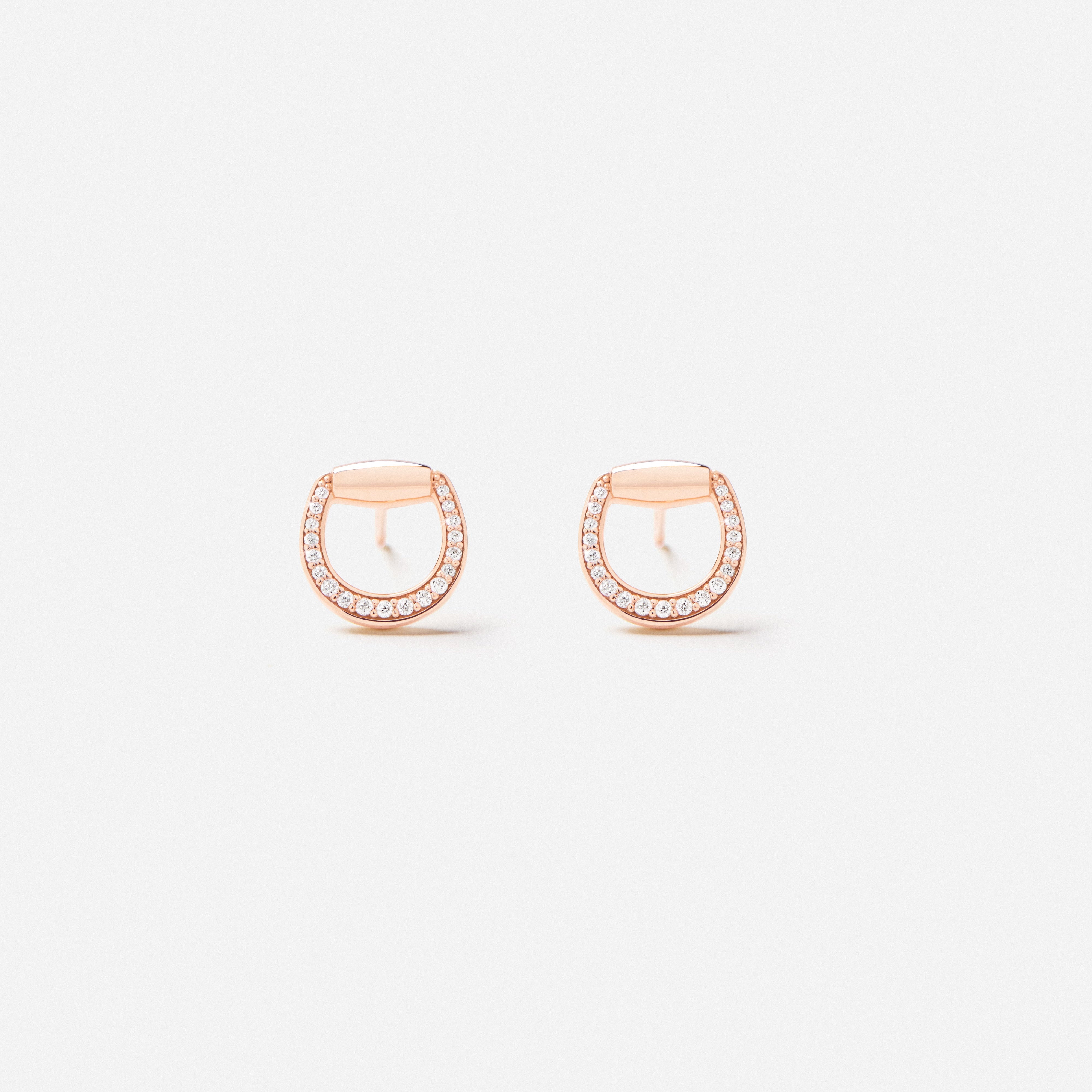Connection Earrings in 18K Gold with White Diamonds — packaging, TOTI equestrian jewellery