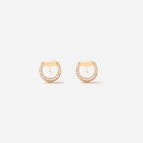 Connection Earrings in 18K Gold with White Diamonds