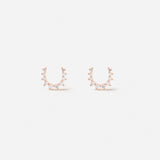 Confidence Earrings in 18K Gold with White Diamonds