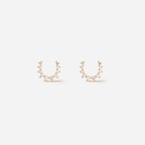Confidence Earrings in Yellow Gold with White Diamonds