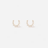 Confidence Earrings in 18K Gold with White Diamonds