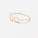 Connection Bangle in 18K Gold with White Diamonds