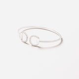 Connection Bangle in 18K Gold with White Diamonds