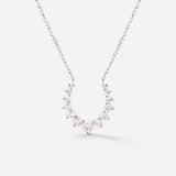 Double Confidence Necklace in 18K Gold with White Diamonds