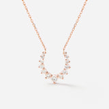 Double Confidence Necklace in 18K Gold with White Diamonds