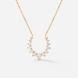 Double Confidence Necklace in 18K Gold with White Diamonds