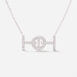 Challenge Necklace in 18K Gold with White Diamonds