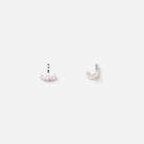 Cuddle Ear Jackets in 18K Gold with White Diamonds