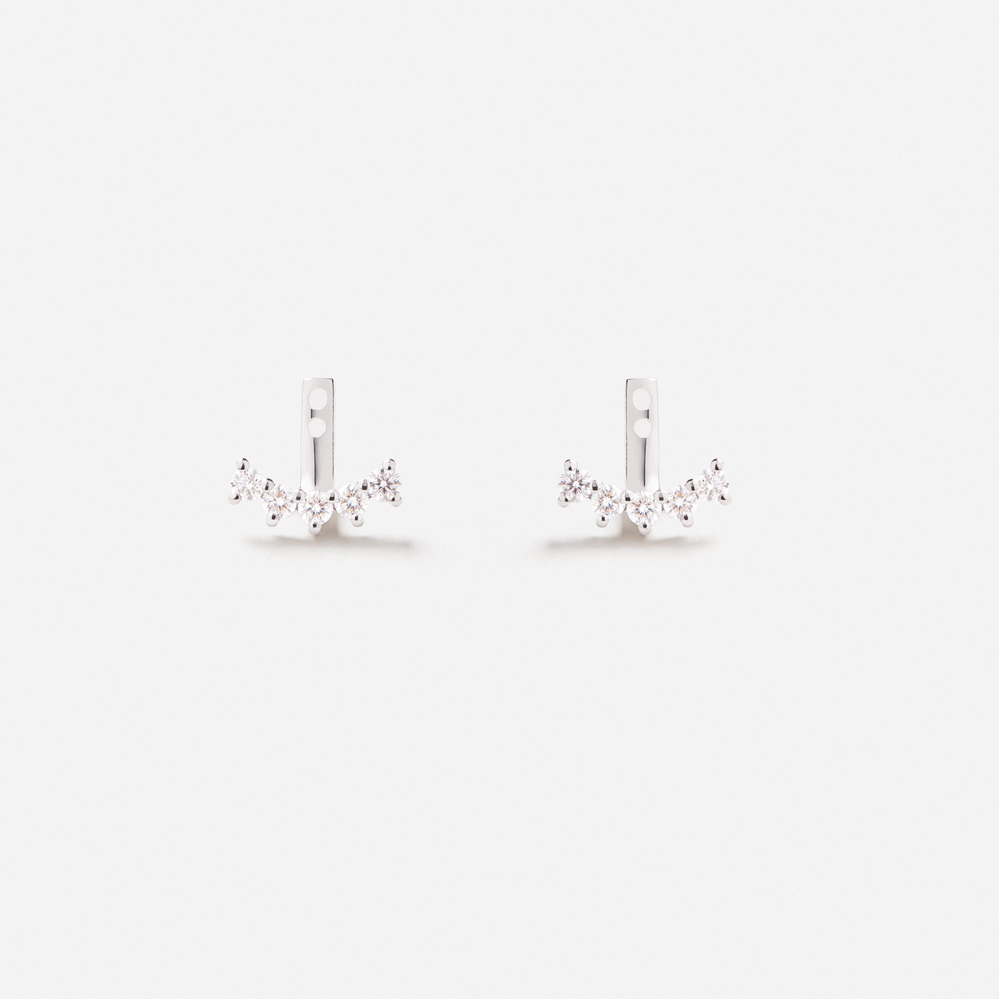 Cuddle Ear Jackets in 18K Gold with White Diamonds — styled, TOTI equestrian jewellery