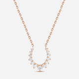 Forever Confident Necklace in 18K Gold with White Diamonds