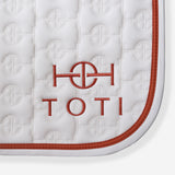 Saddle Pad and Ear Bonnet in Beige