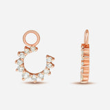 Confidence Charm in Pink Gold and White Diamonds