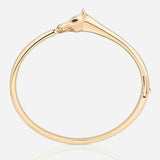 Celebration Horse Head Bangle in 18K Gold