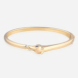 Celebration Horse Head Bangle in Yellow Gold