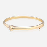 Celebration Horse Head Bangle in Yellow Gold