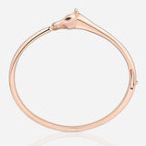 Celebration Horse Head Bangle in 18K Gold
