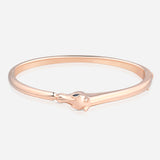 Celebration Horse Head Bangle in Pink Gold