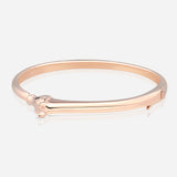 Celebration Horse Head Bangle in Pink Gold