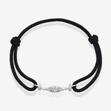 Challenge Cord Bracelet in 9K White Gold with White Diamonds