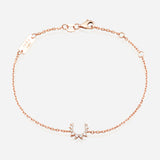 Confidence 9K Bracelet in Pink Gold & White Diamonds