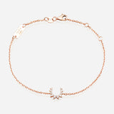 Confidence Bracelet in 9K Gold with White Diamonds