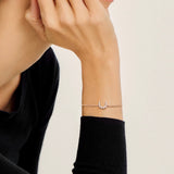 Confidence Bracelet in 9K Gold with White Diamonds