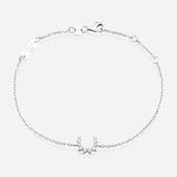Confidence Bracelet in 9K Gold with White Diamonds