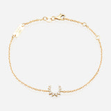 Confidence Bracelet in 9K Gold with White Diamonds