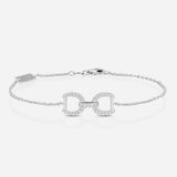 Connection Bracelet in 9K Gold with White Diamonds