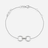 Connection Bracelet in 9K Gold with White Diamonds