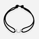 Destiny Confidence Cord Bracelet in Black