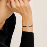 Destiny Confidence Cord Bracelet in Black