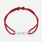 Destiny Connection Cord Bracelet in Bordeaux