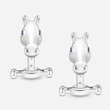 Celebration Horse Head Cufflinks in Silver
