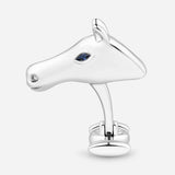 Celebration Horse Head Cufflinks in Silver