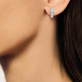 Celebration Horse Head Earrings in White Gold with White Diamonds