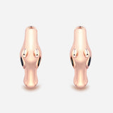 Celebration Horse Head Earrings in Pink Gold