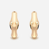 Celebration Horse Head Earrings in Yellow Gold