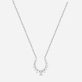Forever Confident Necklace in White Gold with White Diamonds