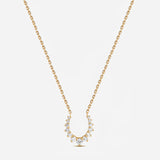 Forever Confident Necklace in Yellow Gold with White Diamonds