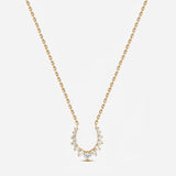 Forever Confident Necklace in 18K Gold with White Diamonds